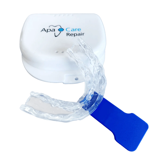 ApaCare Repair dental splint with storage case and blue handle