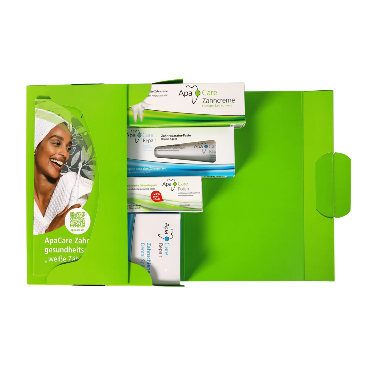 ApaCare Smile & Shine Set gift box with toothpaste, Polish, Repair and dental splint