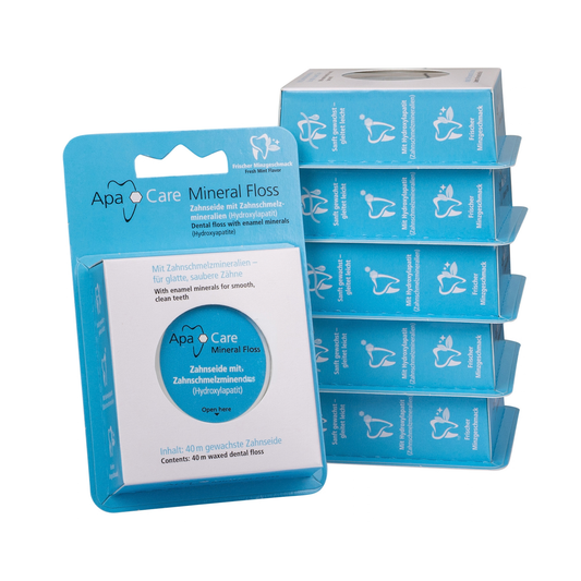 ApaCare Mineral Floss hydroxyapatite dental floss 6-pack