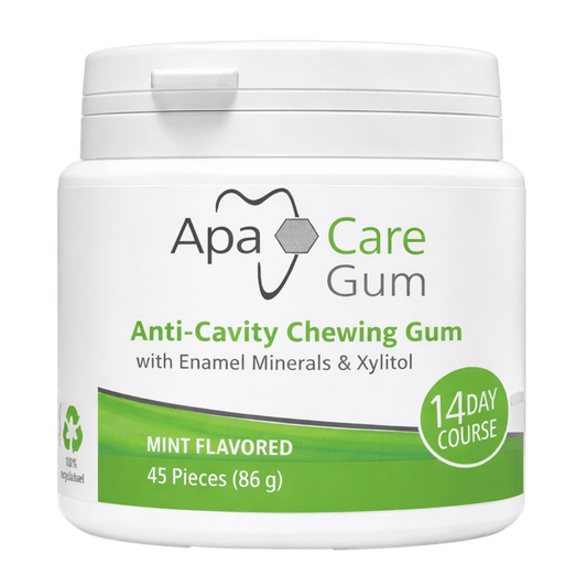 ApaCare Gum Anti-Caries Chewing Gum tin, 45 pieces