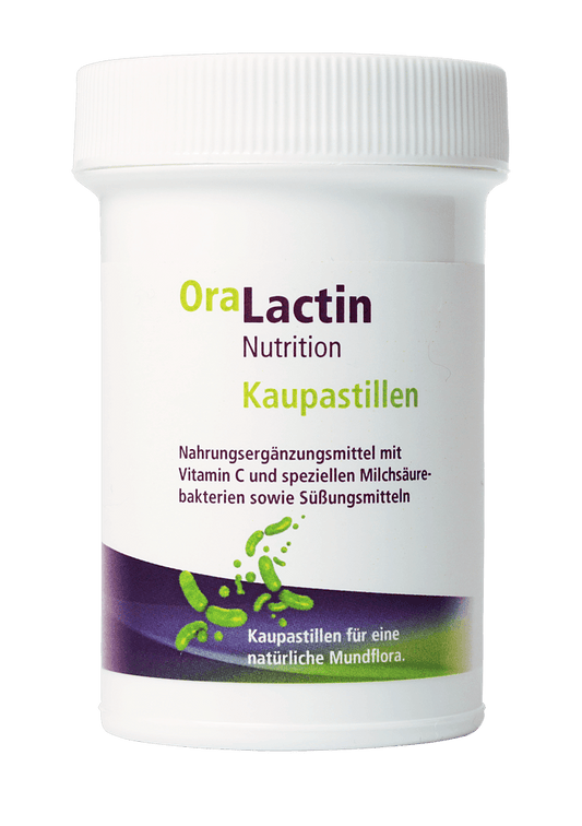 OraLactin Nutrition Chewable Tablets tin, 30 tablets
